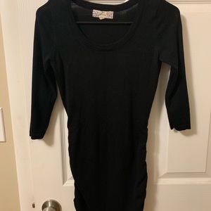 Pink Rose Black Sweater